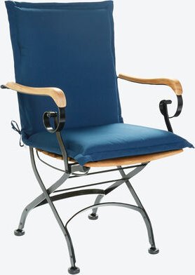 Stuhlauflage uni für Niedriglehner 100 x 50 x 6 cm, Farbe: Marine