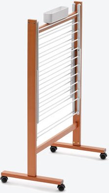 Klappbarer Wäscheständer - Stabile Holz-Metall-Konstruktion, 13 m Trockenlänge, 2 ausklappbare Flügel, Maße ausgeklappt ...