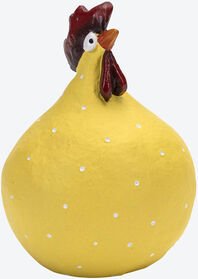 Deko-Hahn mittel, 9,6 cm hoch, Farbe: gelb