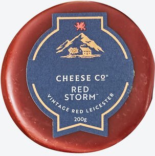 Walisischer Cheddar Red Storm, 200 g, rein natürliche Zutaten, 18-20 Monate gereift