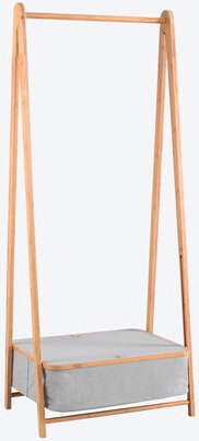 Faltbare Garderobe mit Stauraum, 64,5 x 50 x 160 cm