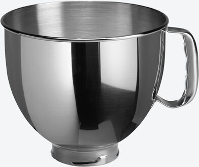 KitchenAid Rührschüssel - 4,8 l Edelstahl, spülmaschinenfest, leicht, ergonomischer Griff - ideal zum Rühren, Backen und...