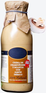 Champignon-Cremesuppe mit Ibérico-Schinken, 500 ml, rein natürliche Zutaten