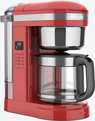 Kitchen Aid Filter-Kaffeemaschine - Rot, 1,7 l, 2-12 Tassen, 93 °C Wasser, Timer, Warmhaltefunktion, ABS/Edelstahl, 18,5...