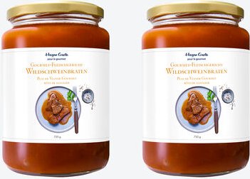 Thumbnail - Wildschweinbraten, 2 Gläser, 2 x 720 g, Fleischanteil (42 %)