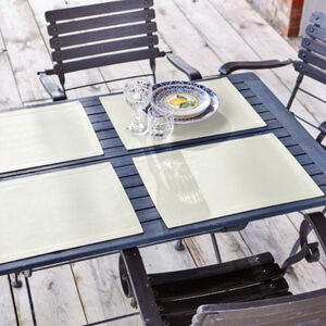 4 Stück, Tischset, 35 x 50 cm, Creme