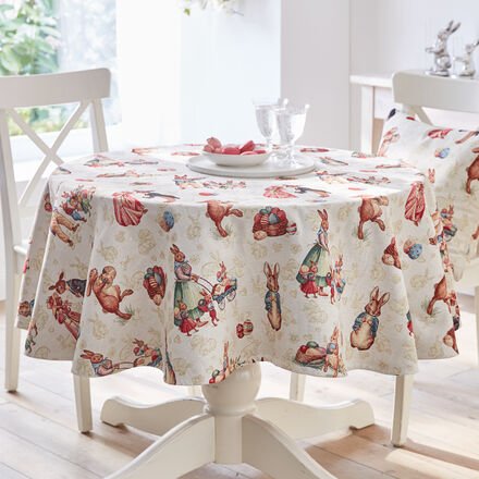 Tischdecke Hasenromantik, Ø 170 cm