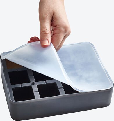 XXL-Eiswürfelform, 12 Würfel 4 x 4 cm