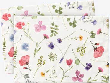 2er-Set Tischsets Weidenblumen, 35 x 50 cm