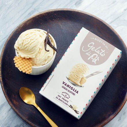 Eismischung Vanille, italienisches Speiseeis, 1 l, MHD bis zum 10.01.2026