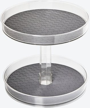 Drehkarussell zweistöckig, Kunststoff/Silikon, Ø 24 cm, 22 cm hoch, 360° drehbar