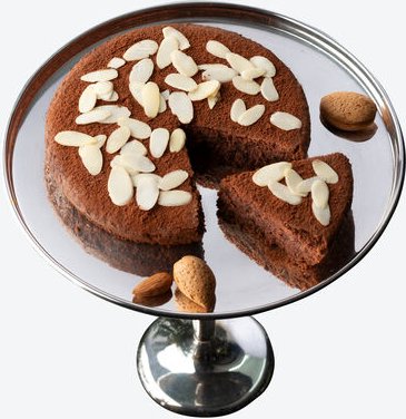 BIO Mandel-Schokoladenkuchen, 225 g, rein natürliche Zutaten, Fr-023-027