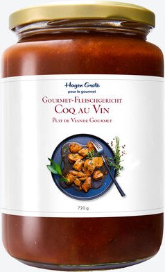 Thumbnail - Gourmet-Fleischgericht Coq au Vin, 720 g, rein natürliche Zutaten, salzarme Zubereitung