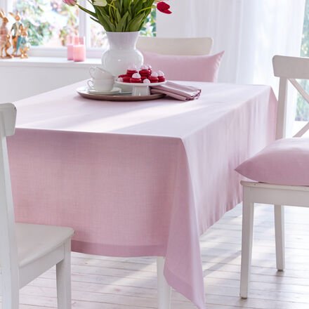 Tischdecke Uni-Fleckgeschützt, 150 x 200 cm, rosa