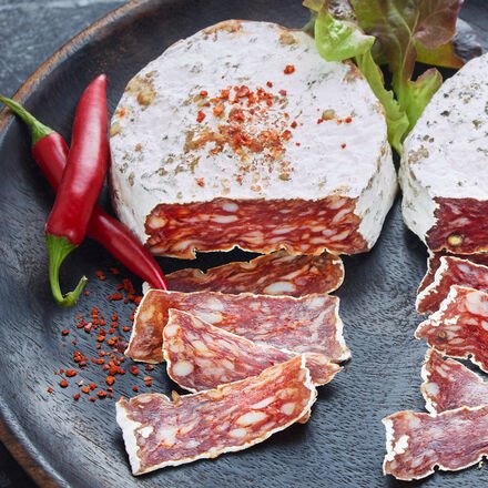 Baskische Salami mit Piment d'Espelette, 250 g