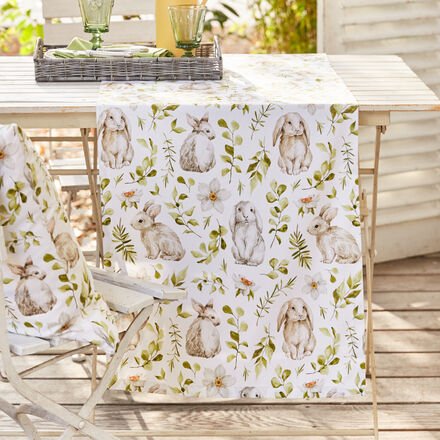 Tischwäsche Hase, Tischläufer, 50 x 150 cm