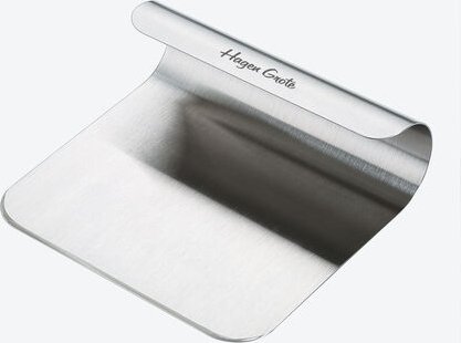 Hagen Grote Küchen-Transportschaufel - Edelstahl 18/10, 12x14x4 cm, Gemüseschaufel & Teigspachtel, zum Transportieren & ...