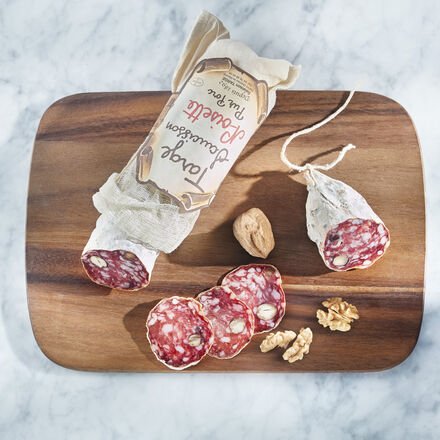 Saucisson Walnuss 240 g - Handwerklich & traditionell hergestellt, luftgetrocknet, aus Frankreich, aromatisch, rein natü...