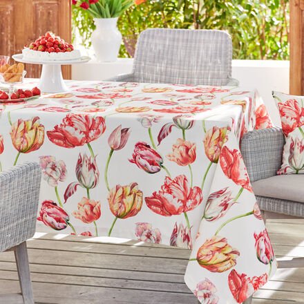 Tischdecke Tulpen, 130 x 130 cm