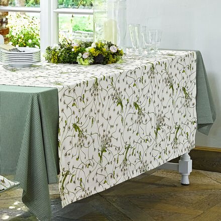 Tischdecke, geblümt, 130 x 170 cm