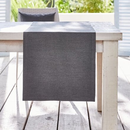Outdoor-Tischläufer Anthrazit, fleckabweisend, 50 x 140 cm