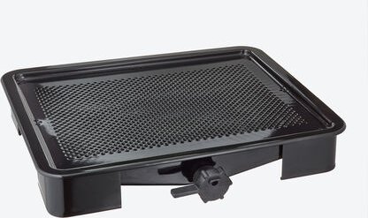 Brätereinsatz 2-teilig - Emaillierter Stahlblech, 39 x 33 x 6,5 cm, schnitt- und kratzfest, inklusive Reinigungsbürste, ...