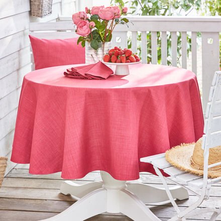 Tischdecke Uni-Fleckgeschützt, Ø 170 cm, fuchsia