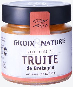 Forellen-Rillettes nach bretonischem Rezept, 100 g, rein natürliche Zutaten, ohne Farb- und Konservierungsstoffe, handwe...
