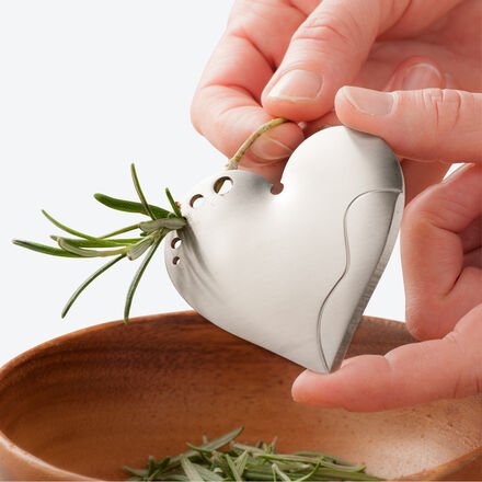 Edelstahl-Kräuterabstreifer