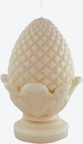 Duftkerze Pinienzapfen klein - Wachs, Natur, dekoratives Design, natürlicher Duft, Handarbeit, Wachs, Ø/H 9,5/15 cm, Bre...