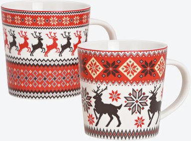 Tassen, 2er-Set, 14 x 10 x 9,5 cm