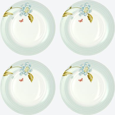 4er-Set Teller, 20 cm, Farbe: Mint