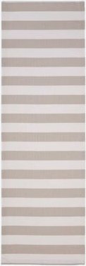 Outdoor-Tischläufer Streifen, 46 x 140 cm, beige