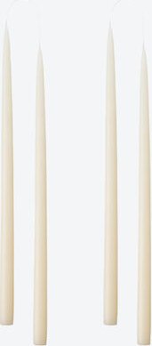 4er-Set Stabkerze, Ø 2,2 x 45 cm, weiß