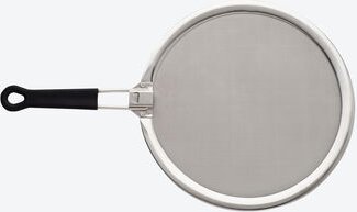 Pfannenspritzschutz - Ø 29 cm, für alle Pfannen bis Ø 28 bzw. 32cm, mit Griff 46,5/ 51 cm lang, Handwäsche empfohlen, kl...