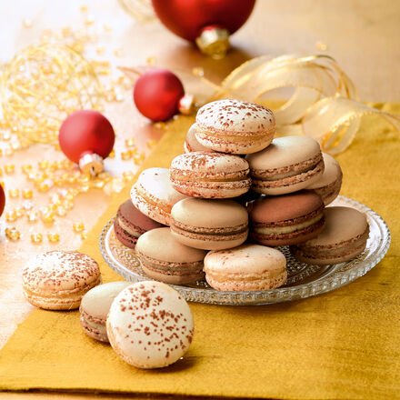 Weihnachtliche Macarons