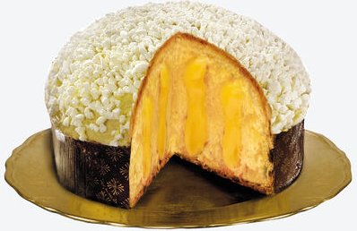 Panettone mit Gin-Creme 350 g - 6 % Gin-Anteil, in Geschenkverpackung, handgefertigt, ohne Rosinen & kandierte Früchte