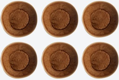 Thumbnail - Geschirr Riviera, Dessertteller 21 cm, braun, 6 Stück
