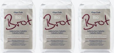 Hagen Grote BIO Ciabatta helles italienisches Landbrot 3x1 kg DE-ÖKO-001