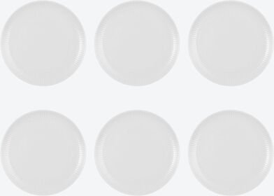 Thumbnail - Teller, 6 Stück, Weiß, Ø 27,5 cm, Porzellan, spülmaschinenfest, mikrowellengeeignet