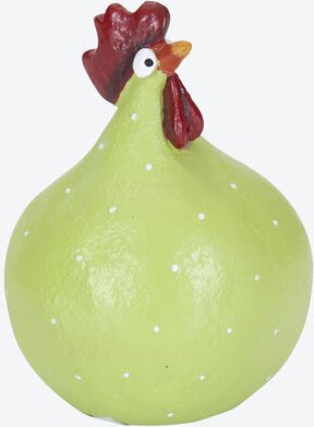 Deko-Hahn groß, 13 cm hoch, Farbe: grün