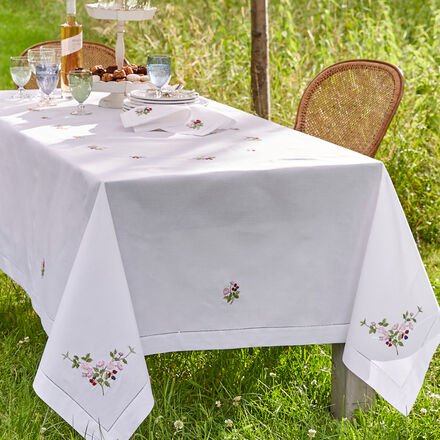 Tischdecke Christrosen, 170 x 170 cm