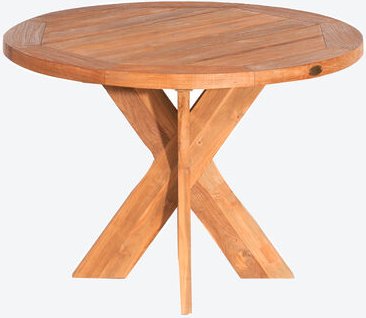 Teakholz-Tisch rund, ø 120 cm, 77 cm hoch, 40 kg