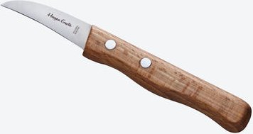 Hagen Grote Schälmesser - 1,5 mm rostfreier Klingenstahl, Gesamtlänge 15,5 cm, Klingenlänge 5,3 cm, Buchenholzgriff, han...