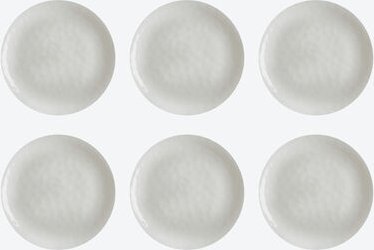 Bruchsicheres Melamin Dessertteller-Set (6-tlg.), Ø 21,5 cm - Spülmaschinenfest, BPA-frei, Keramik-Optik, ideal für Camp...