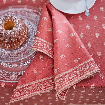 Serviette 45 x 45 cm (ohne Fleckschutz), 6 Stück, rot
