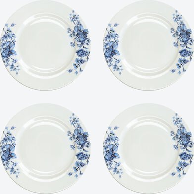 4er Set Essteller Englische Rose, Ø 26 cm