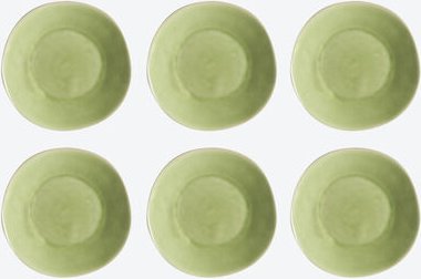 Geschirr Riviera, Dessertteller 21 cm, hellgrün, 6 Stück