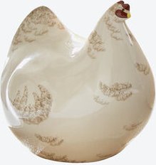 Keramik-Hennen, klein, 18 x 14 x 16 cm