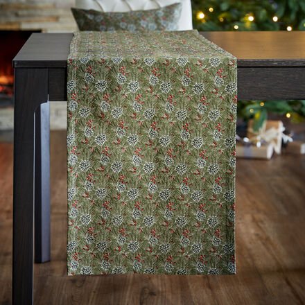 Tischläufer Tannenzapfen, 40 x 140 cm
